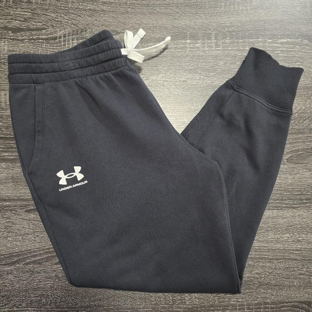 Women's Under Armour Black Rival Fleece Joggers XL